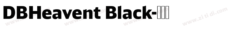 DBHeavent Black字体转换
